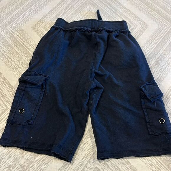 Mish Boys Navy Black Cargo Sweat Shorts - Picture 5 of 5